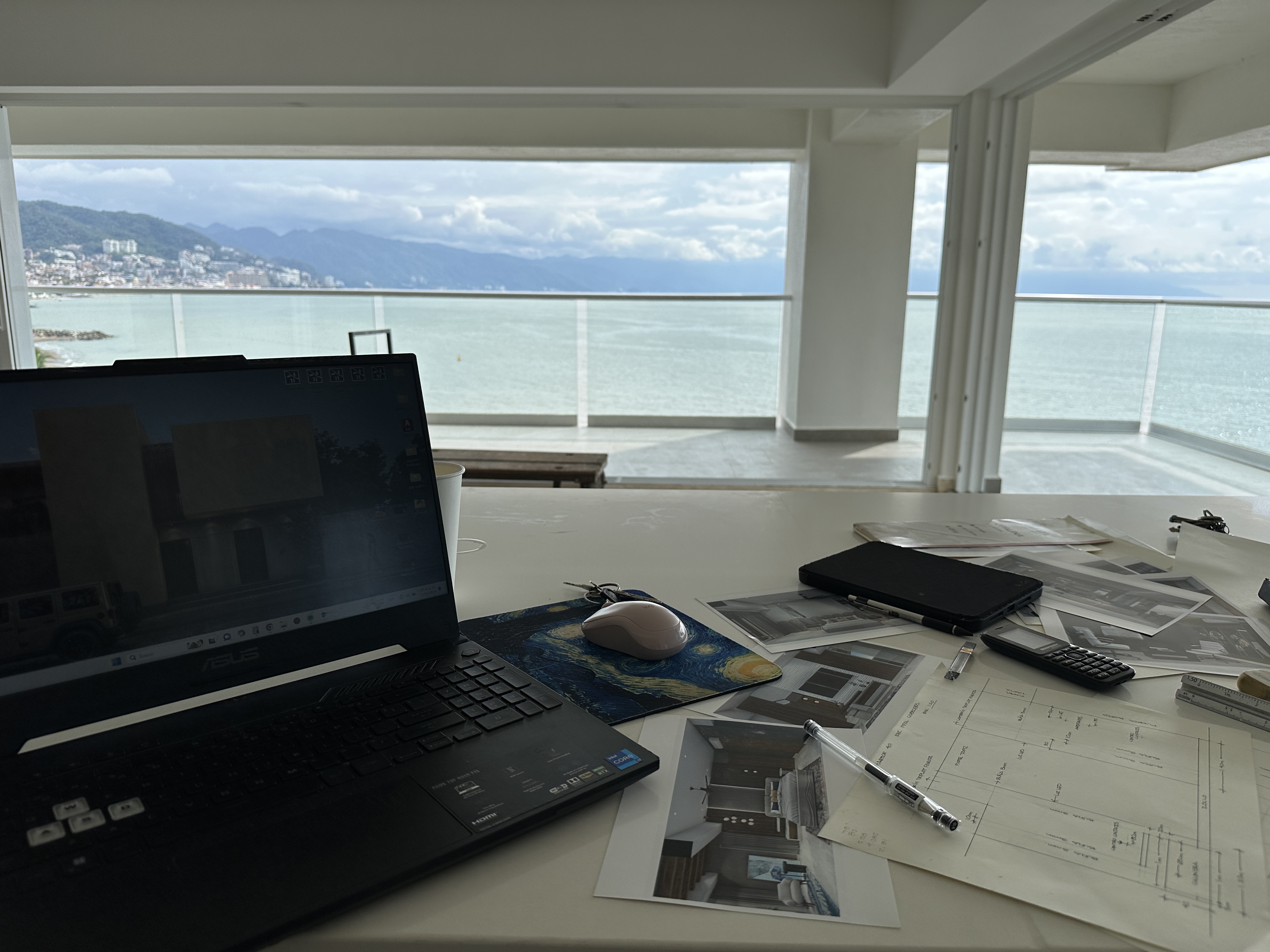 Planificación en sitio — Harbor 401 antes del interiorismo
