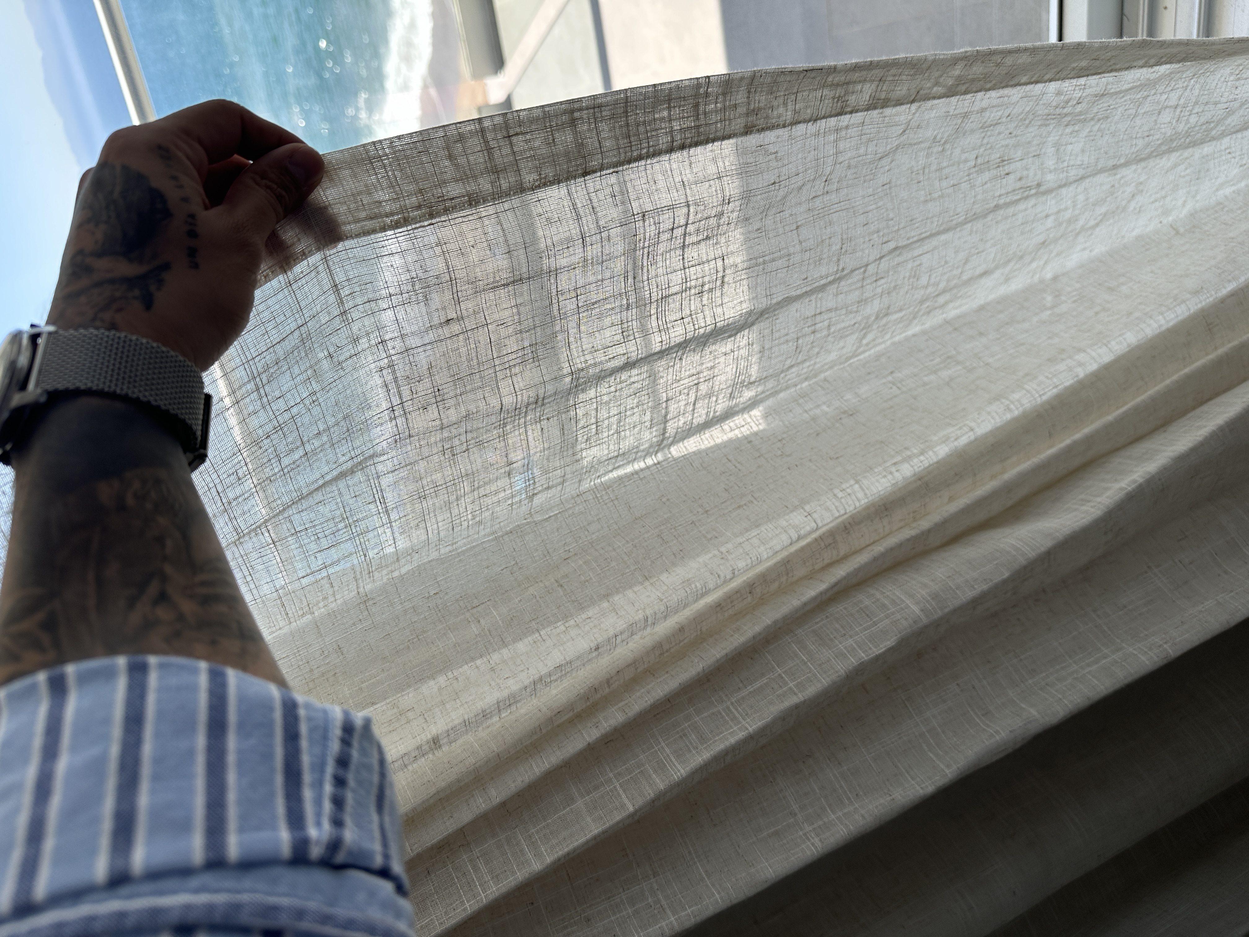 Selección de textiles — lino frente al mar — Harbor 401
