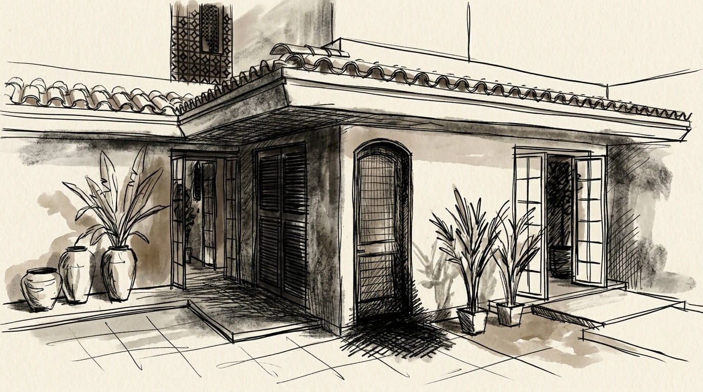 Boceto ingreso principal