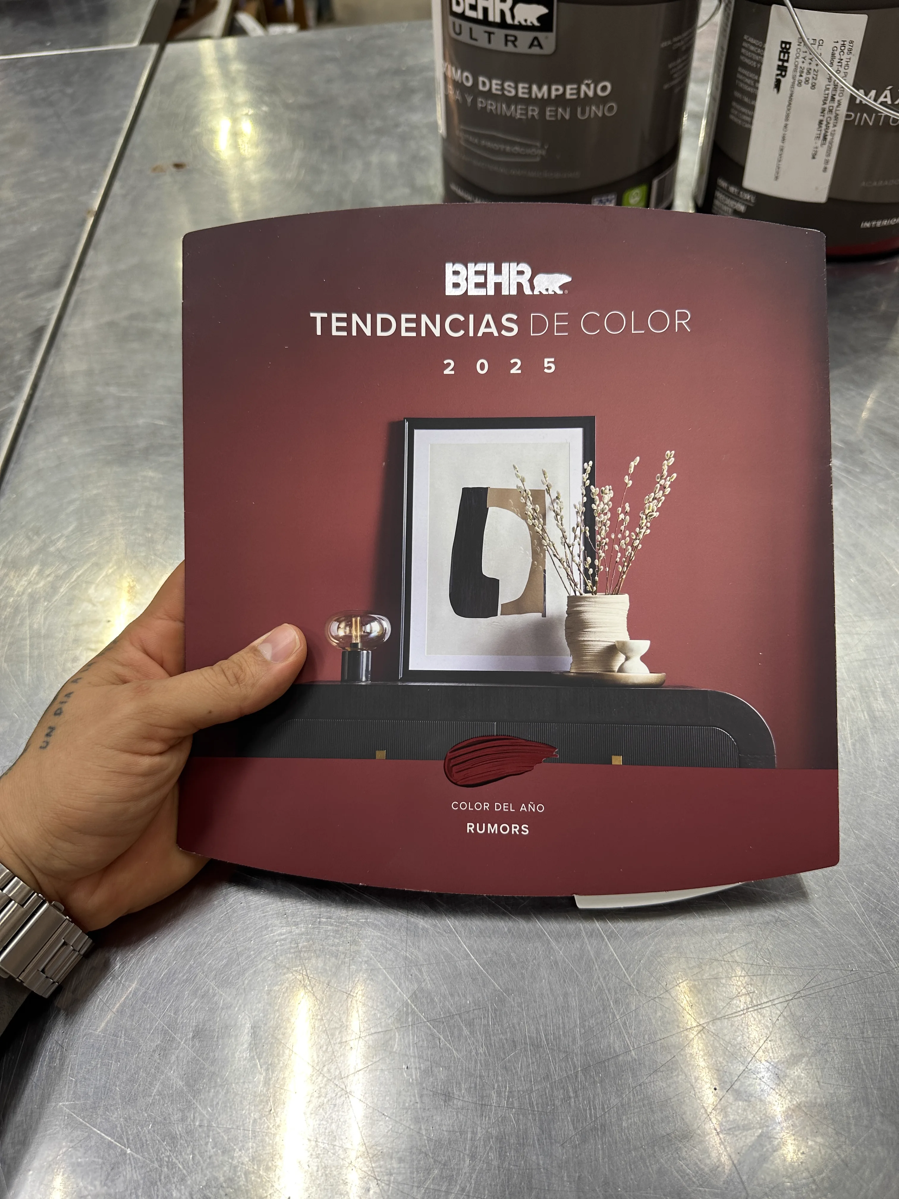 Selección de color Burgundy BEHR