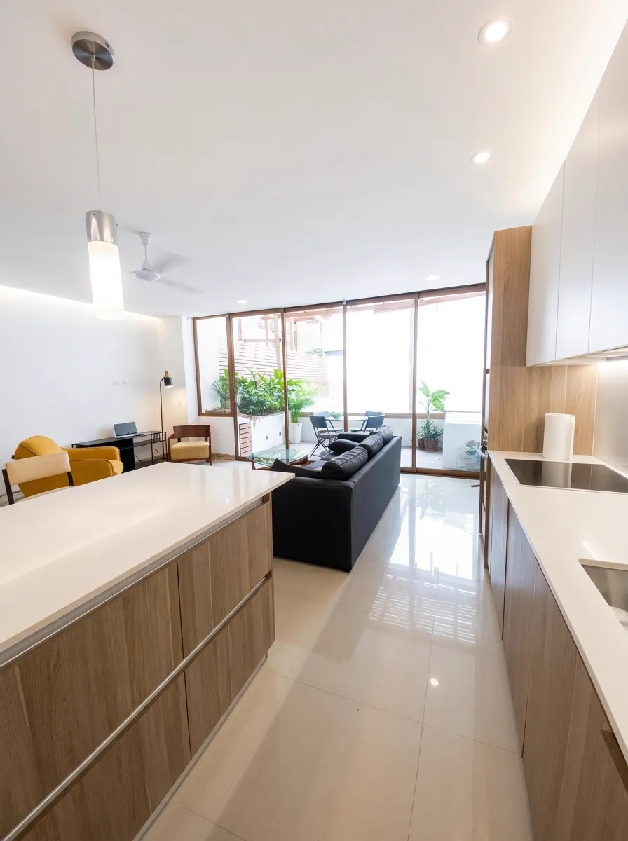 Scala 201, baño con mueble fabricado a medida
