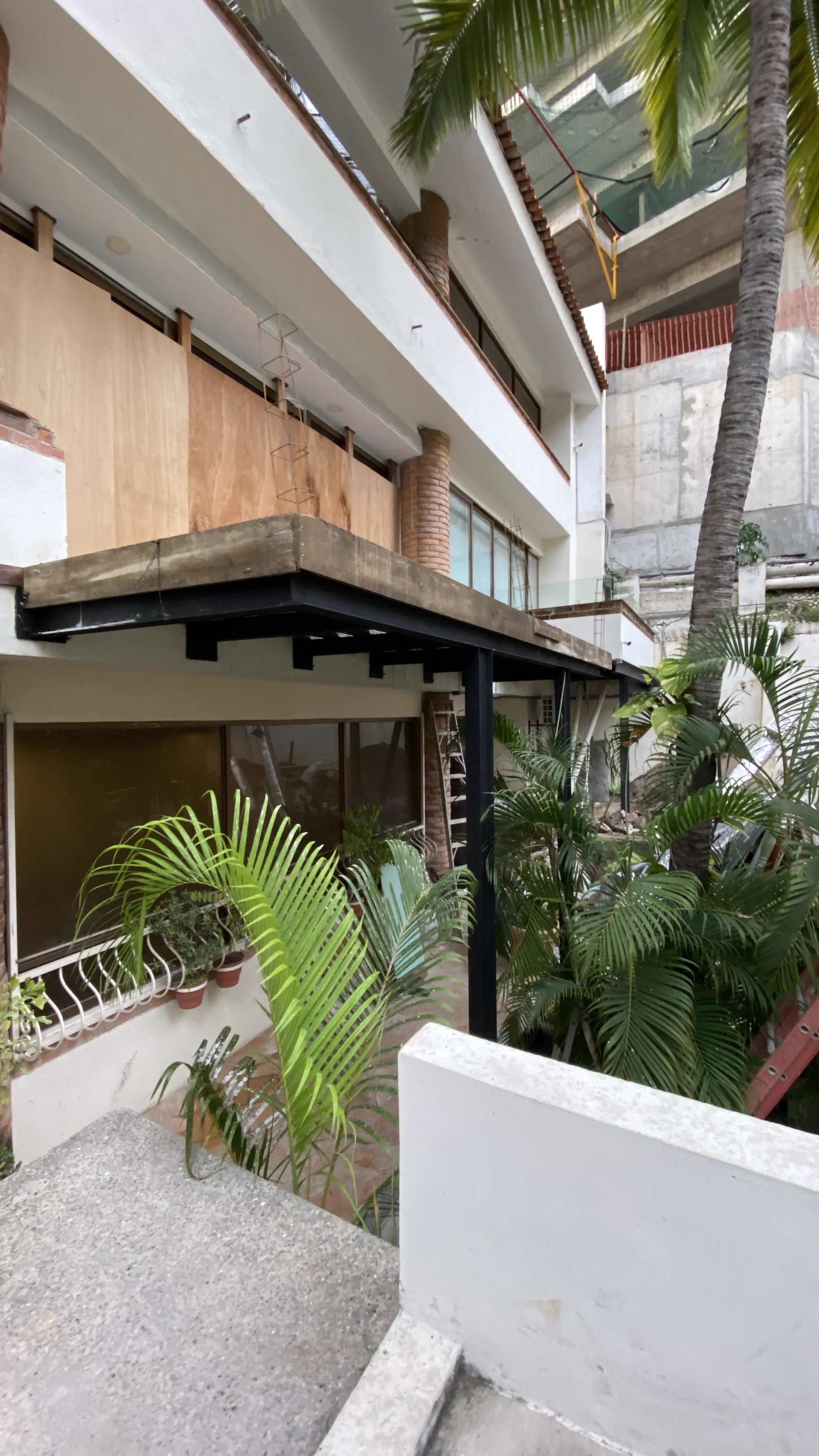 Scala 202, colocación de piso en terraza